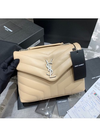  YSL LOULOU Y BAG SMALL BEIGE